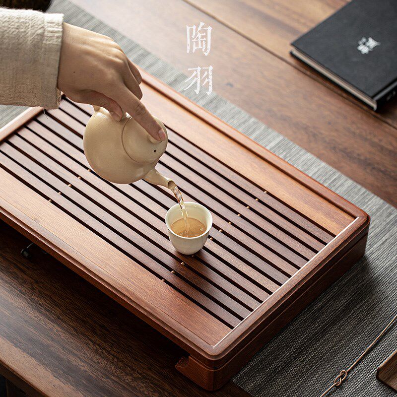 梨花木茶盘新款实木茶盘茶具茶盘小型茶盘茶具高端精致托盘