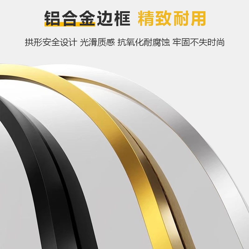 轻奢网红全身镜卧室挂墙试衣镜女生穿衣镜家用立体壁挂落地大镜子