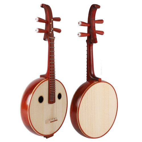 红花梨半度中阮1/2中阮学童练习琴 中阮乐器中阮弹拨乐器小阮乐器