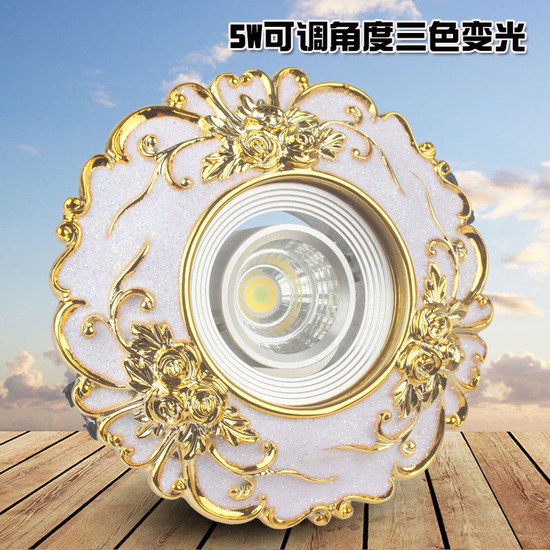 欧式筒灯大号天花灯6-11.5公分客厅吊顶嵌入式可调角度射灯猫眼灯