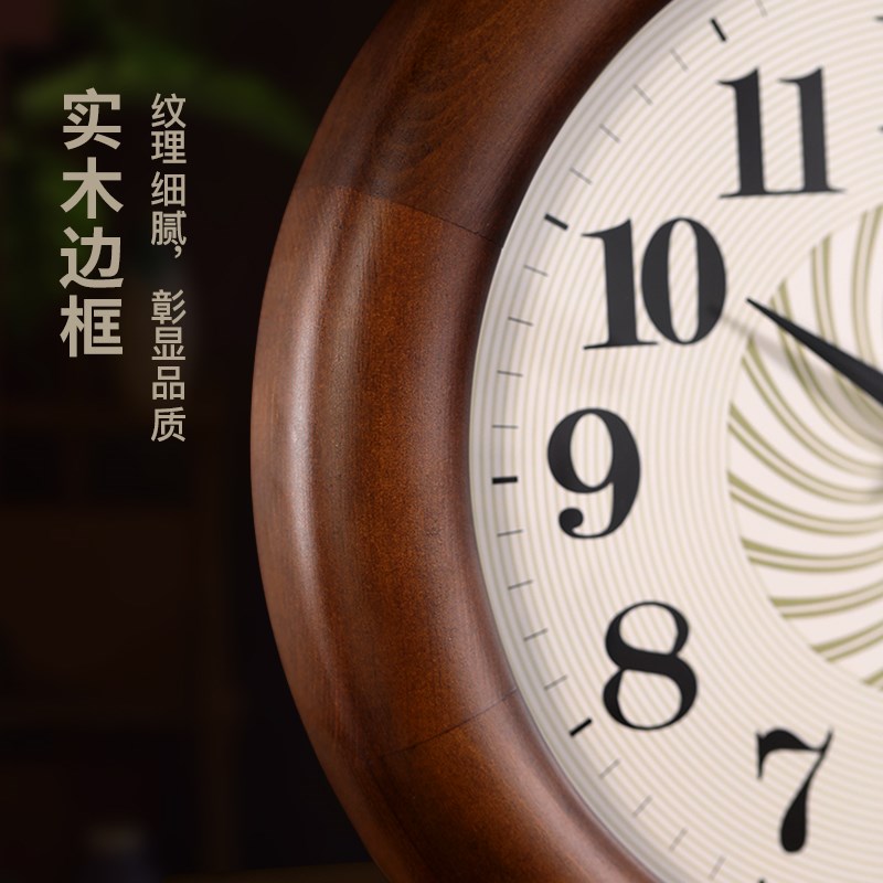 实木高级座钟客厅2025新款摆钟台式中古风中式台钟桌面时钟表摆件