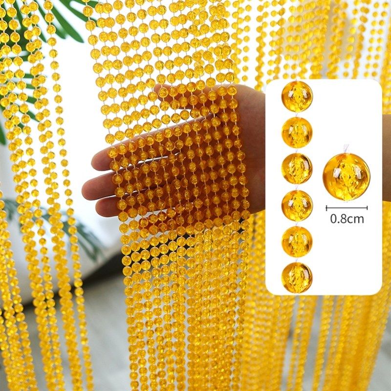 遮挡防蚊蝇大门阳台透明珠链成品夏季挂帘玄关房门客厅水晶珠帘
