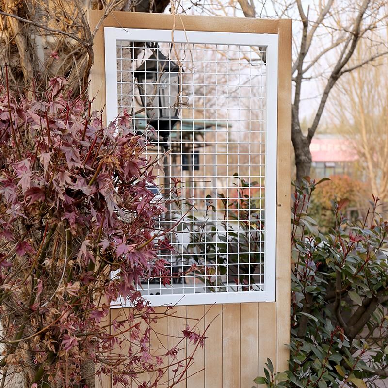 防腐木屏风门板户外隔断座屏栅栏院墙挂架花架庭院花园阳台装饰架