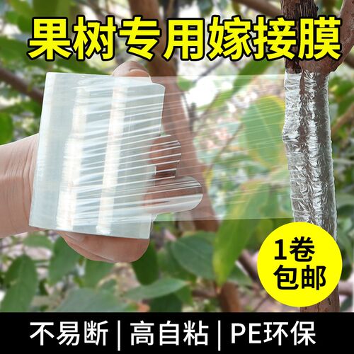 嫁接膜专用膜PE无需打结薄膜自粘式园林果树嫁接胶带包扎带缠绕膜