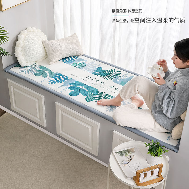 飘窗垫窗台垫2023新款坐垫卧室毯网红榻榻米阳台毛毯垫子可定制