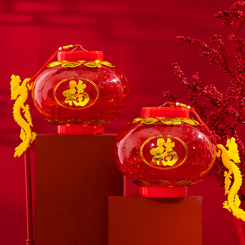 2022新款小灯笼挂饰春节新年手持花灯宫灯家用挂件中国风彩灯装饰