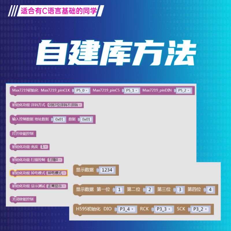 中文编程爽玩儿51单片机自建库方法C语言转换