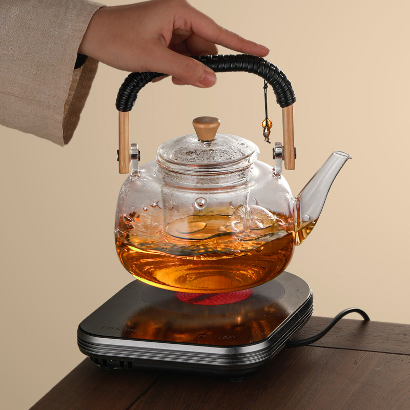 超薄迷你mini电陶炉煮茶器小型煮茶炉提梁壶办公室单人煮茶壶小号