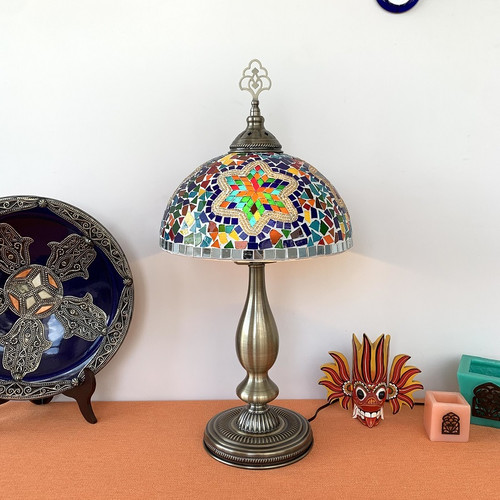 欧式卧室床头灯手工复古浪漫酒店民宿卧室书房咖啡厅餐厅装饰台灯