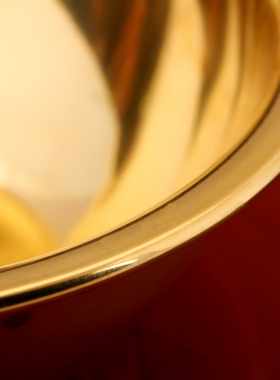 聚缘阁黄铜碗摆件铜筷子铜勺子套装实用铜碗筷铜餐具家用碗