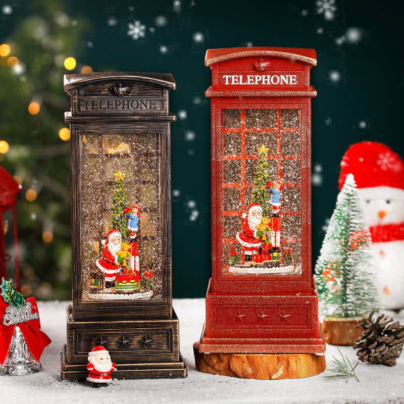 圣诞树水晶球火车音乐盒八音盒可旋转送儿童男女生女孩圣诞节礼物