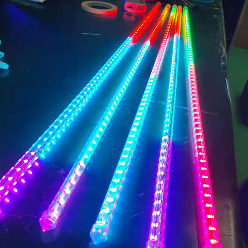 户外12V流星灯灯带 TM1812LED灯带IP67防水双面发光全彩led硬灯条