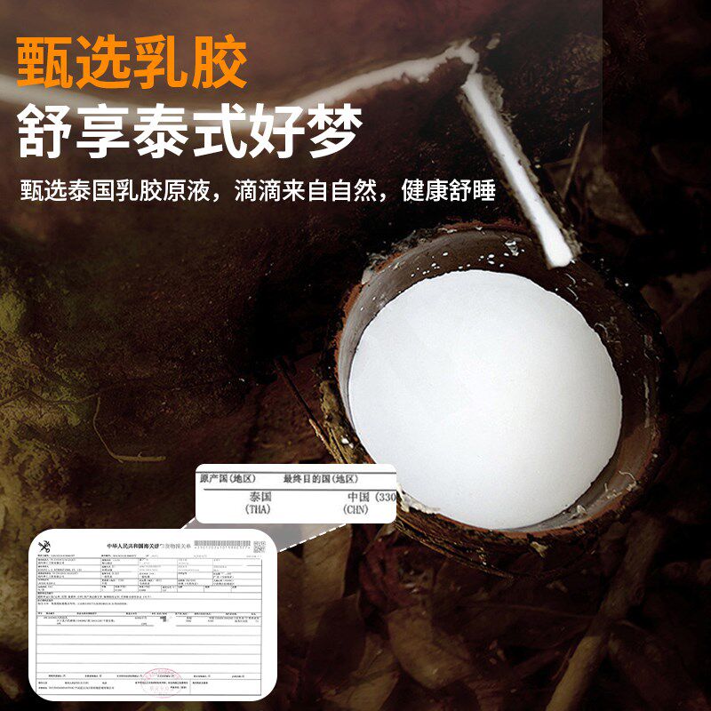 天然乳胶床垫家用席梦思学生宿舍单人薄款橡硅拆洗可定制榻榻1米5