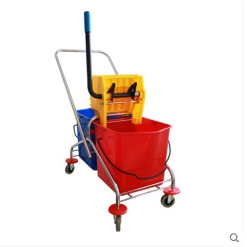 超宝B-043双桶榨水车 挤水车居家商场酒店 清洁车大容量50L拖把桶