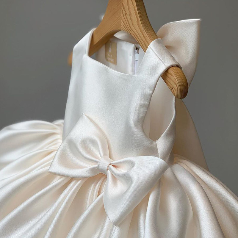 宝宝一周岁礼服女公主裙女童生日宴会洋气小女孩儿童花童婚礼夏季