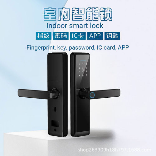 跨境房间木门涂鸦指纹锁TTL0CK卧室刷卡智能锁办公室门电子密码锁