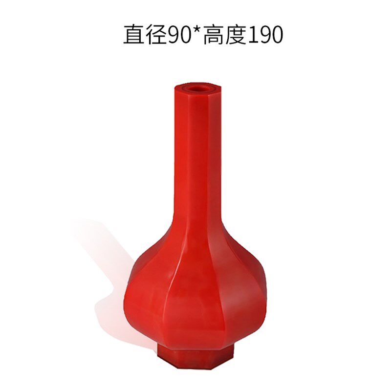 新中式日式八面立体琉璃花器花瓶客厅家居桌面茶室装饰工艺品摆件