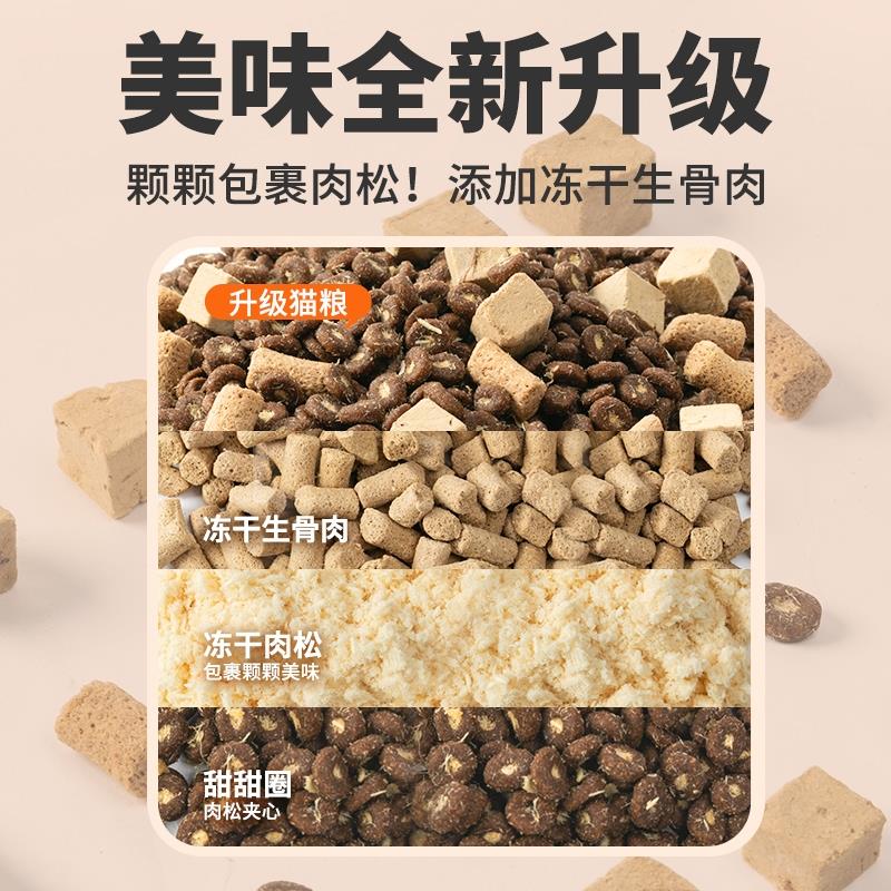 【优倍滋猫粮】冻干猫粮10斤成幼猫生骨肉增肥营养发腮全价通用型