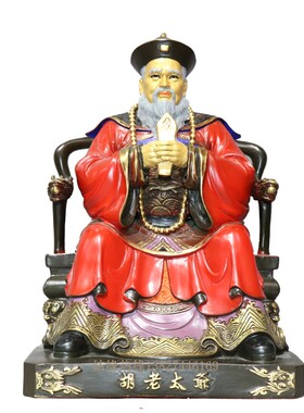 胡仙 胡祖太爷胡大胡二胡三太爷神像 纯铜太爷太奶铜像摆件