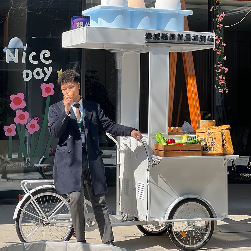 网红街景车多功能美食小吃摆摊车售货车奶茶甜品店车海滩民宿餐车