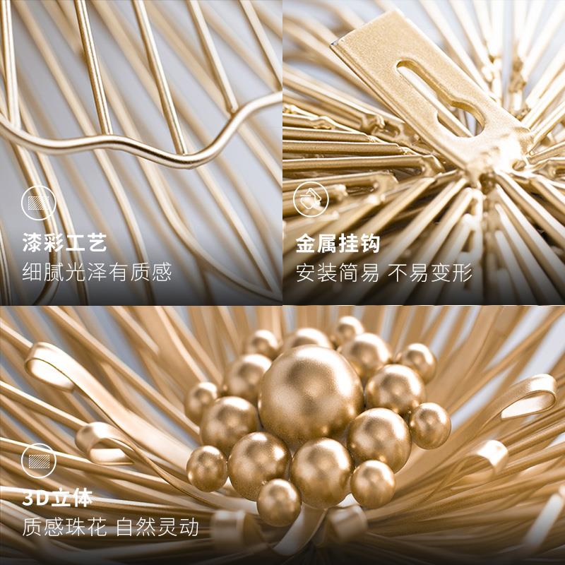 客厅沙发背景墙装饰画铁艺墙面装饰挂件北欧轻奢金属餐厅高级挂画