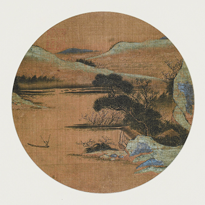 虫二书画新中式黑胡桃实木装裱茶室禅意留白日式挂画样板间装饰画