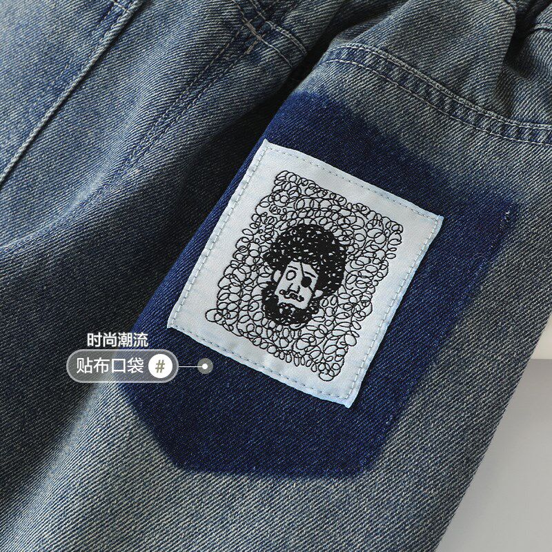 婴儿长裤子男童牛仔裤春装春秋儿童女宝宝外出裤小童休闲裤Y8825