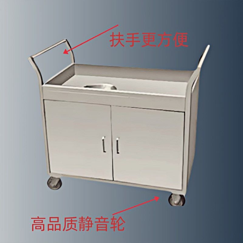 商用不锈钢收残车食堂饭店收餐车餐具收集车泔水车厨余垃圾收残台