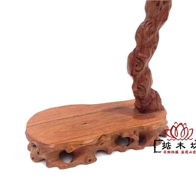 红实木雕工艺品吊玉架首饰展示架毛笔挂笔搁根雕随形挂玉架