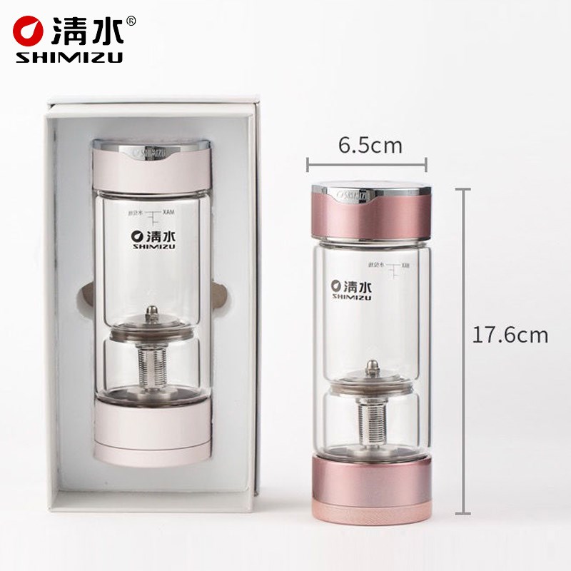清水双层玻璃泡茶杯高档茶水分离杯女家用隔热防烫便携过滤绿茶杯