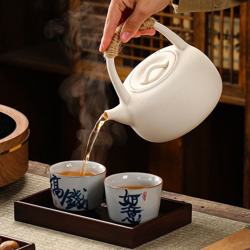 煮茶器煮茶炉围炉煮茶器具全套陶瓷煮茶壶泡茶家用烧水壶电陶炉