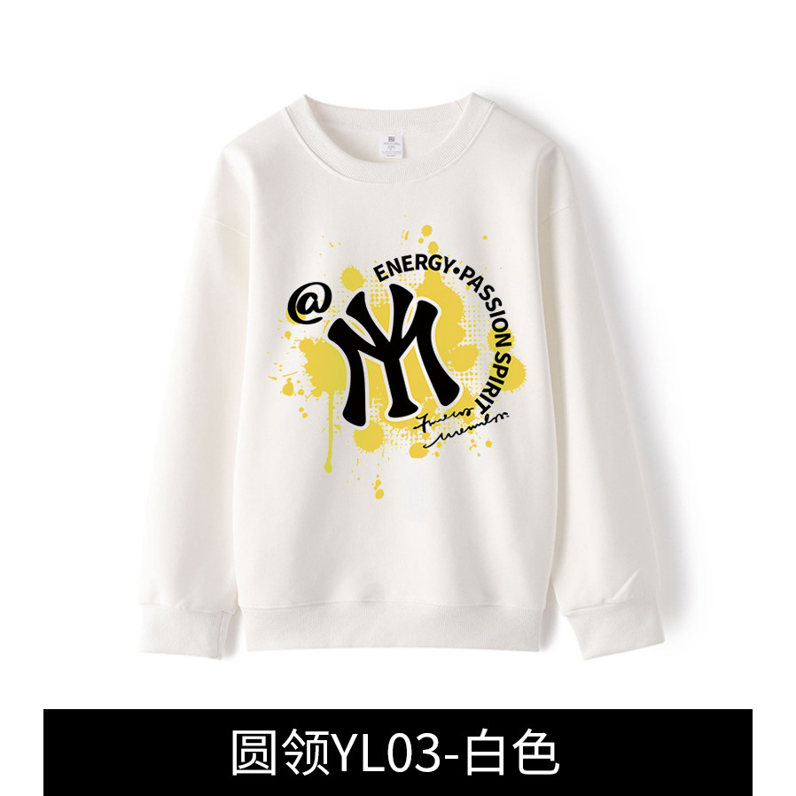 【团团专属】秋冬时尚百搭休闲潮流连帽开衫圆领卫衣男女情侣QF2图片