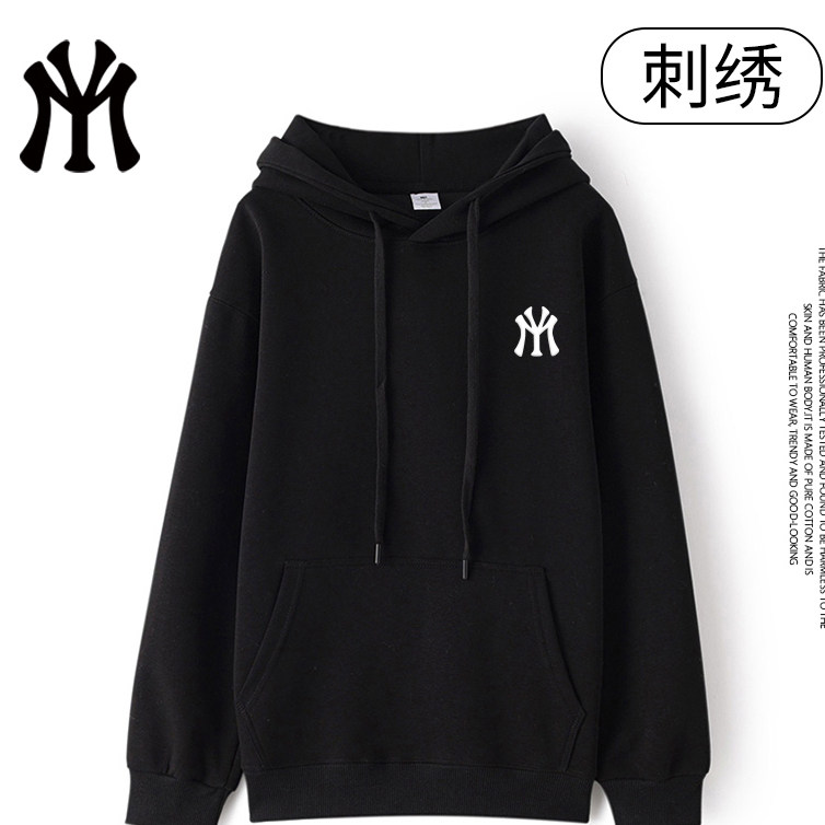 【星空常规】华棉秋冬时尚百搭休闲潮流连帽开衫圆领卫衣男女W11