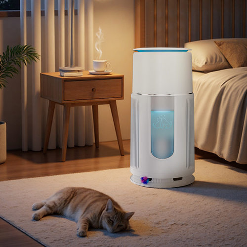 安拓浦宠物净化器AP-L2-GP200-B 趣味猫抓球 逗猫棒 吸附猫毛异味