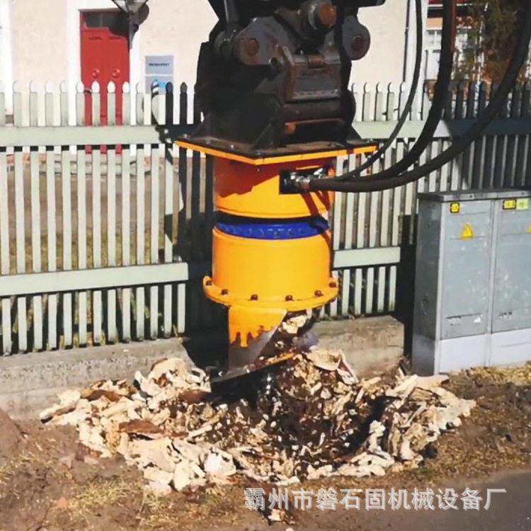 绿化钻刨树墩粉碎机多型号树墩液压钻刨机园林施工树桩清理机