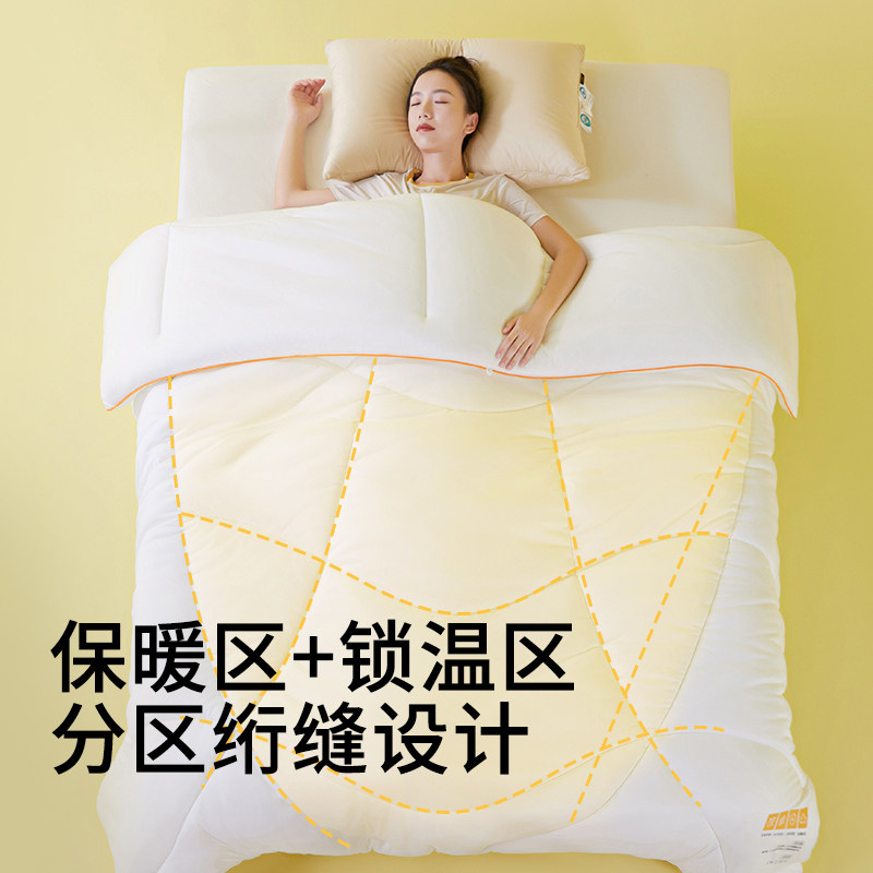 佳丽斯玉米糯糯被冬被加厚保暖儿童被双人2023新款冬季厚被子被芯