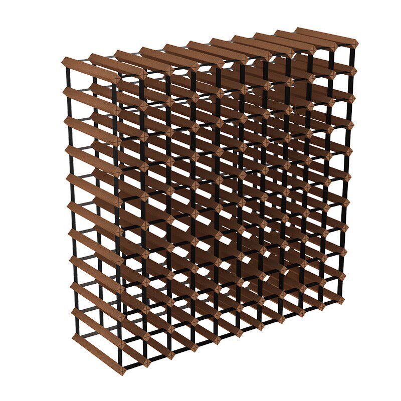 实木红酒架原木大型酒窖装饰简约小酒柜欧式落地酒架酒庄创意酒墙