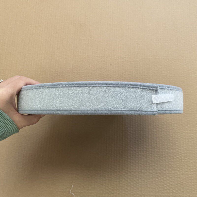 低温热塑板专用灰色绑带双针包边支具用辅料魔术贴绑带毛面3.8cm