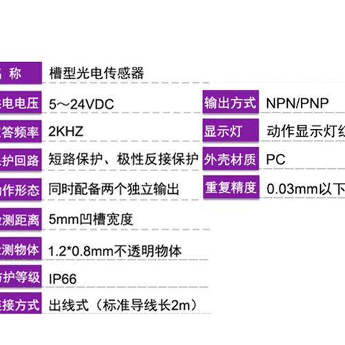 华怡丰U型传感器槽型光电开关LU672 1 4 6 7-5NA限位感应光电开关