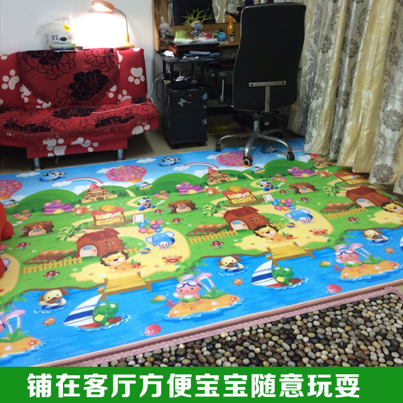 加厚防摔婴儿童泡沫地垫宝宝拼图爬行垫卧室地板客厅垫子家用大号