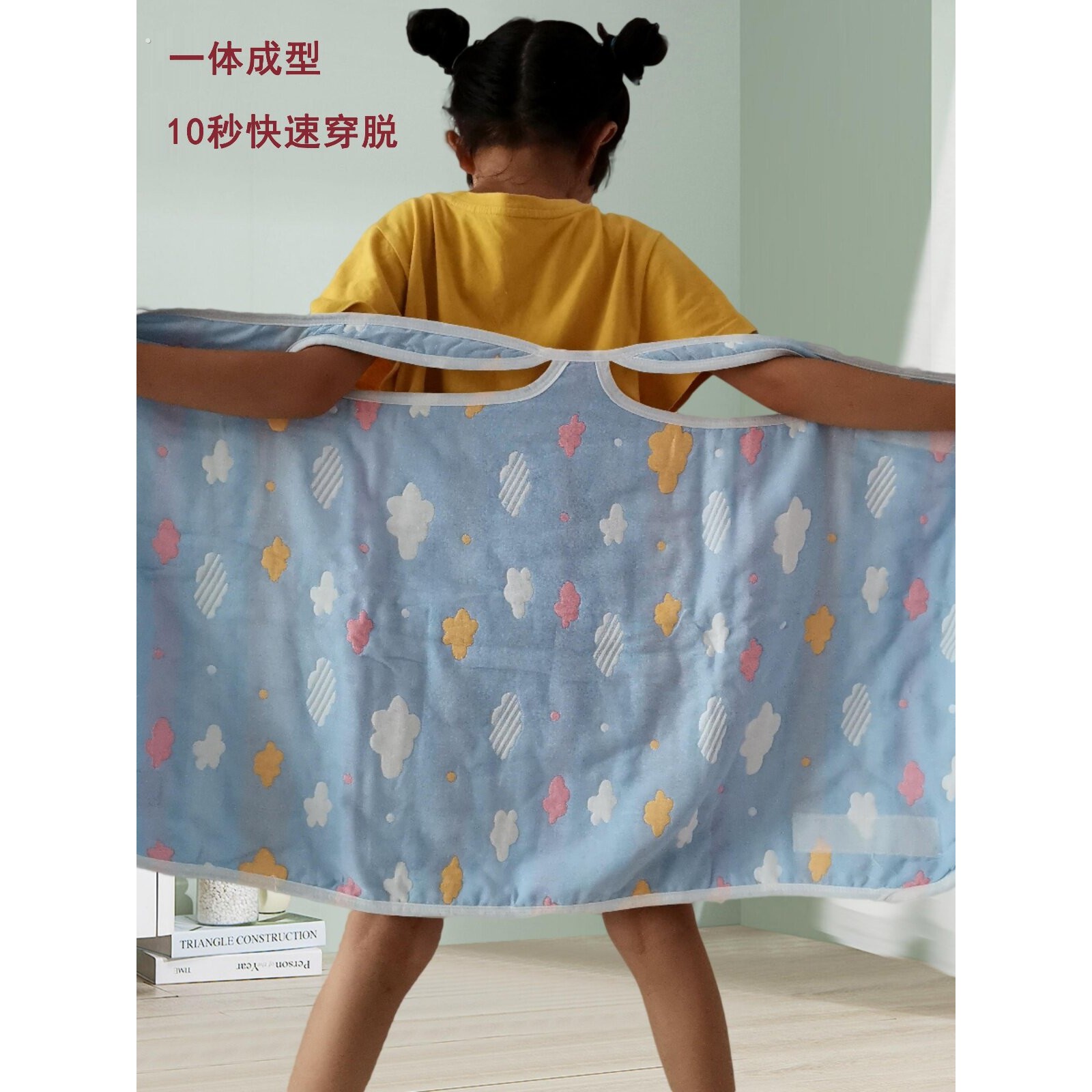 睡袋宝宝夏季空调房睡衣小孩睡觉护肚防踢被子神器婴儿大童蹬着凉
