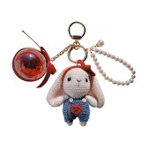 手工编织针织成品挂件汽车钥匙扣兔子包包挂饰玩偶公仔女新年礼物