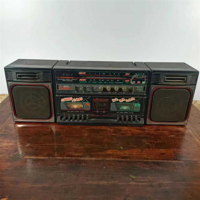 80年代怀旧老式收音机收录机民俗老物件收藏复古装饰摆件影视道具