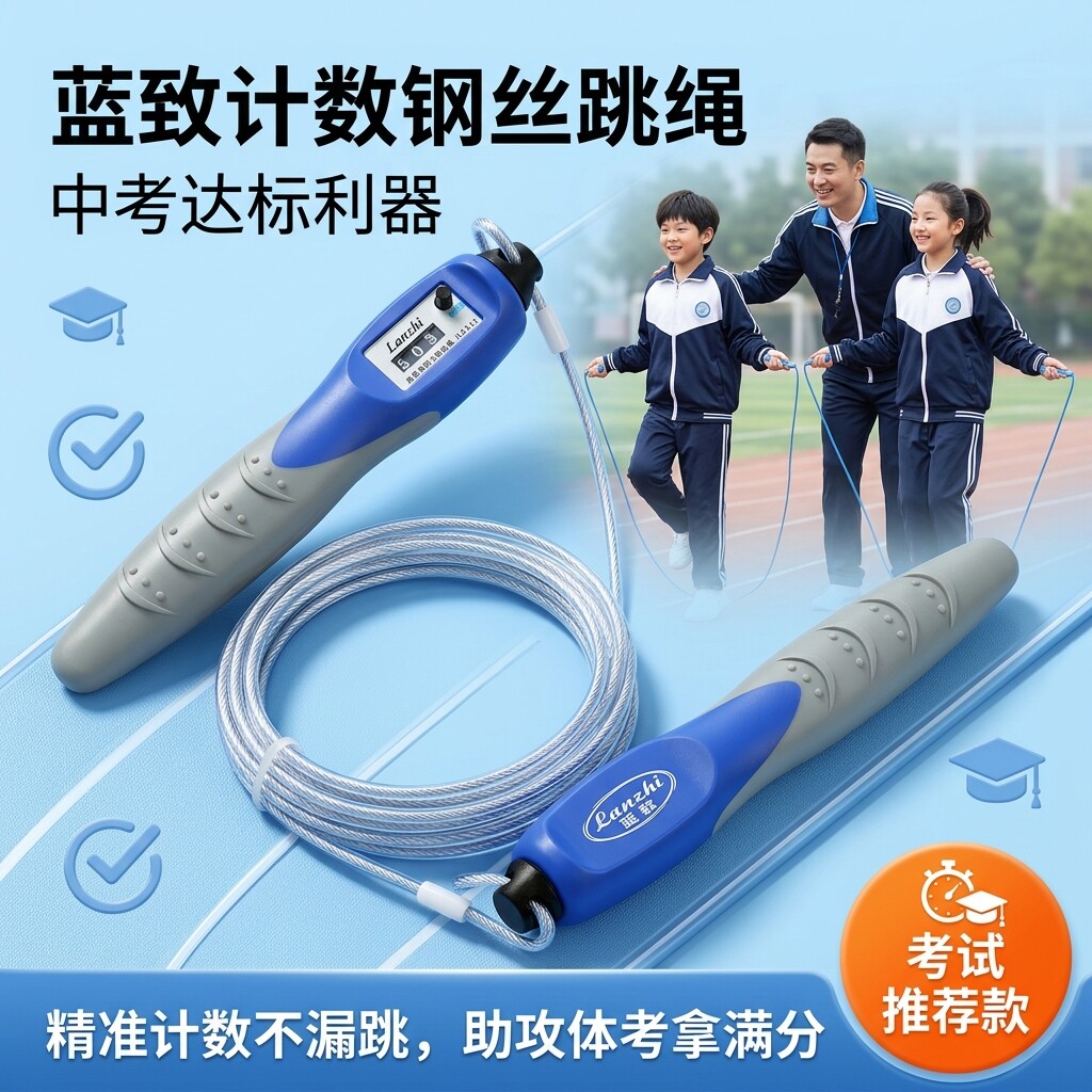 蓝致计数跳绳中考训练不打结