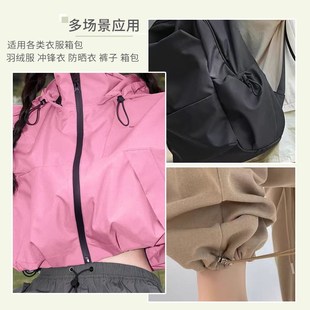 猪鼻扣衣服帽子抽绳金属弹簧扣卡扣卫衣裤子松紧绳调节扣纽扣配件