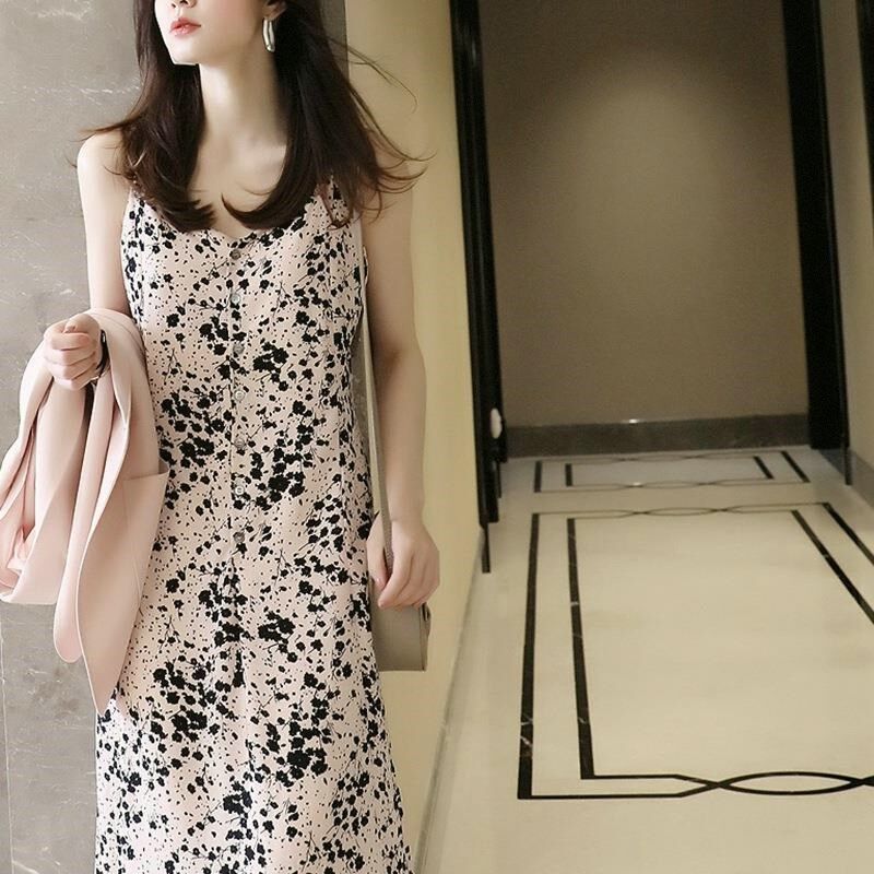 2024春夏女装大码薄款西装外套胖MM200斤洋气雪纺碎花连衣裙套装