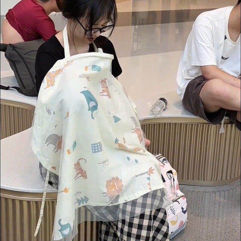 哺乳巾外出哺乳神器遮羞布遮挡衣多功能盖罩防走光斗篷夏季透气薄