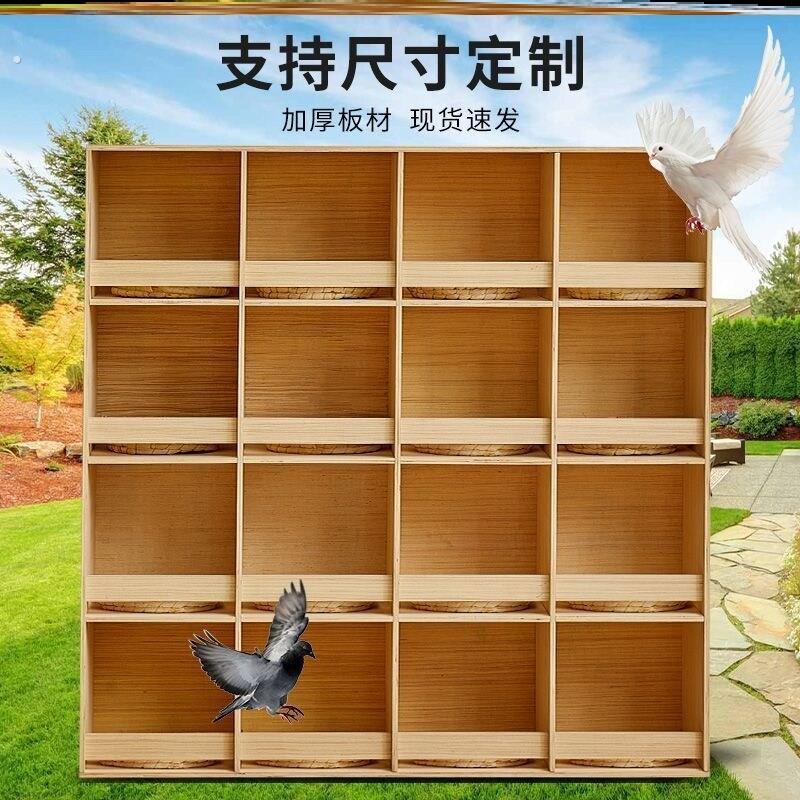 实木鸽子巢窝家用信鸽拼装箱赛鸽巢箱配对鸽舍养殖箱专用鸽子笼