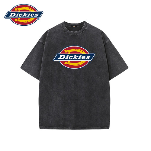 Dickies做旧水洗经典logo短袖T恤