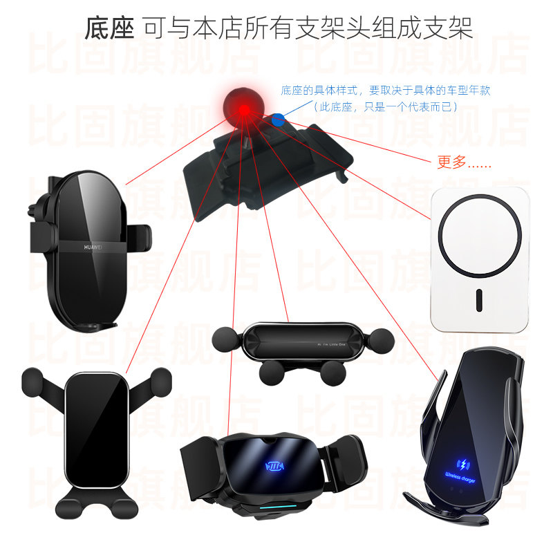 领克02/03 18-22款专用车载手机架底座改装配件导航固定撑图片